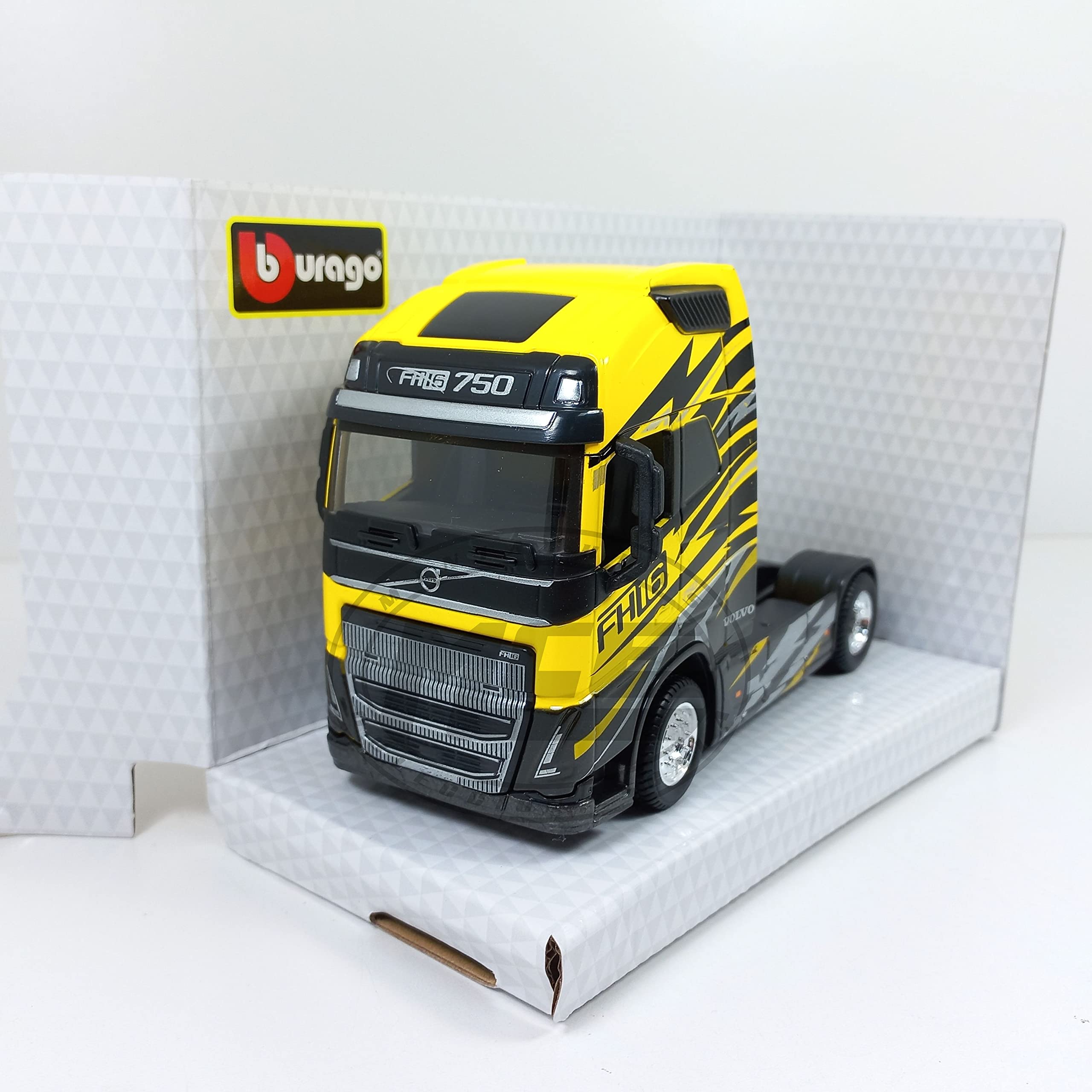 1/43 CAMIÓN Truck Volvo FH16 GL 750 XXL Amarillo BURAGO : Amazon